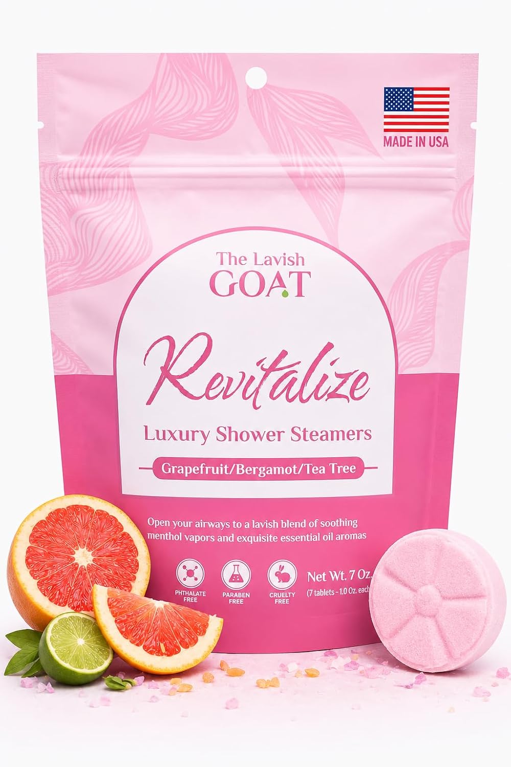 TLG Soothe Shower Steamers Aromatherapy 7 Pack – USA Made with Extra Menthol, Peppermint & Eucalyptus – Shower Bomb for Relaxation, Stress & Sinus Relief – Gift for Men & Women