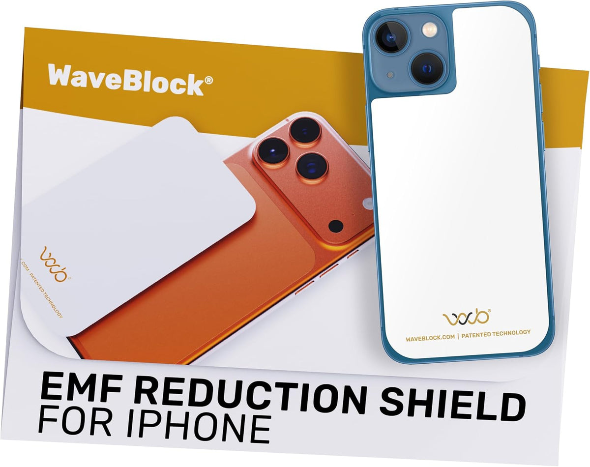 WAVEBLOCK EMF Blocker Sticker for iPhone 15 White