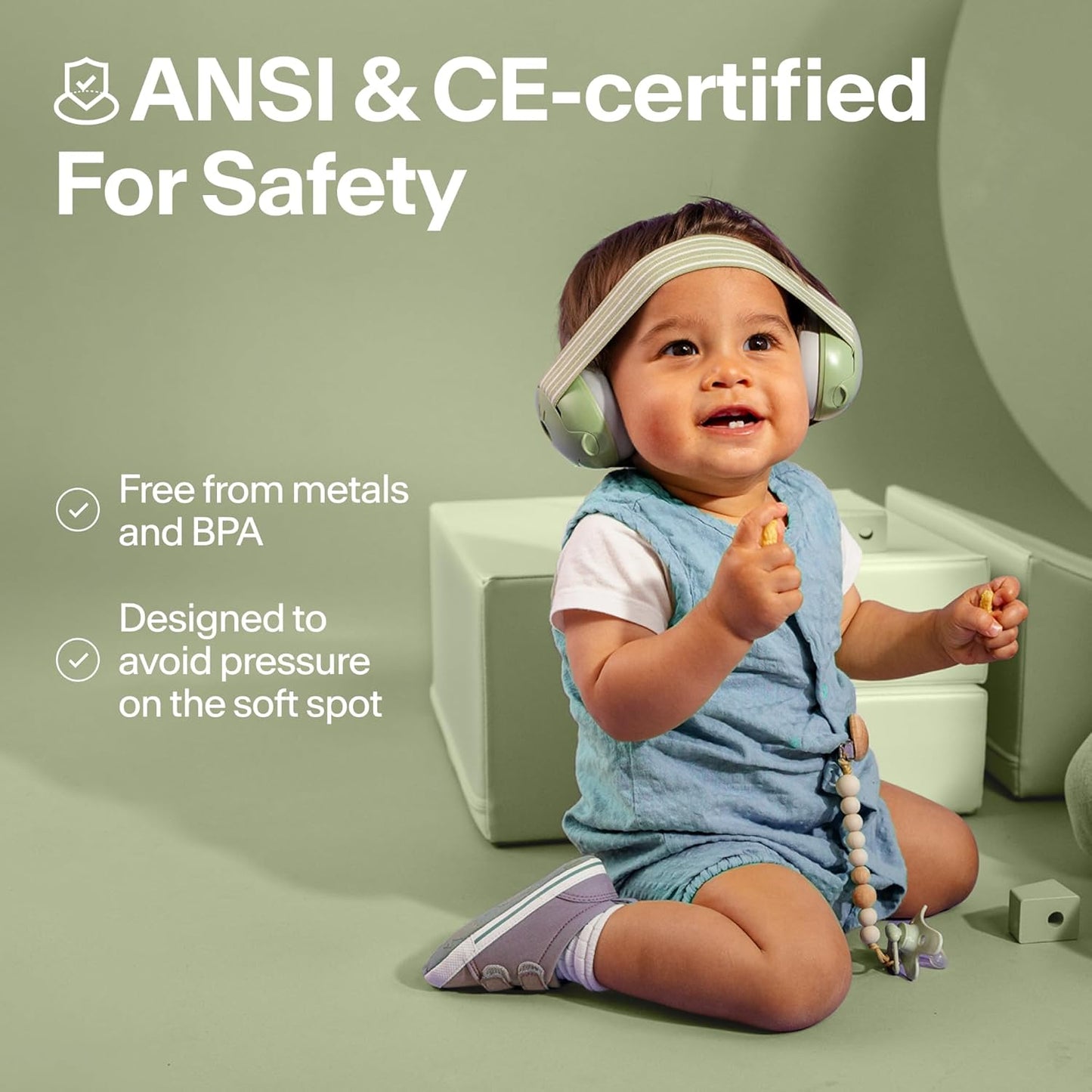 Alpine Muffy Baby Ear Protection for Babies and Toddlers up to 36 Months - CE & ANSI Certified - Noise Reduction Earmuffs - Comfortable Baby Headphones Against Hearing Damage & Improves Sleep - Blush