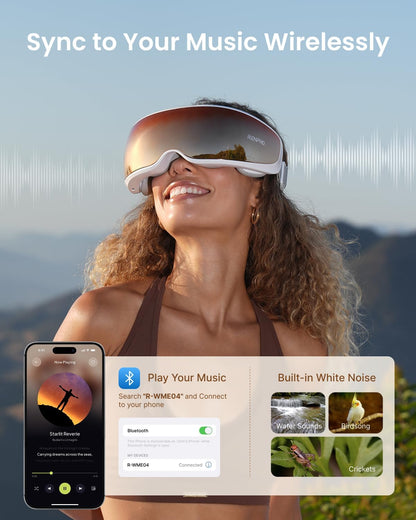 RENPHO Eyeris 3 Eye Massager with Heat and Cooling, Massaging Eye Mask