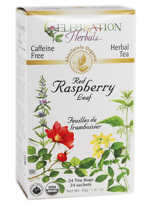 Celebration HERBALS Red Raspberry Leaf Tea Organic 24 Bag, 0.02 Pound