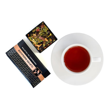 Pure And Easy Tea, Premium Tea Flight Gift Set, 30 Individual Loose Leaf Tea Packets, 10 Blend Tea Sampler, Herbal & Caffeinated Variety Pack, Luxury Gift Box, Makes 60 Cups