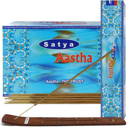 TRUMIRI Incense Stick Holder Bundle with Satya Sai Baba Nagchampa 250g Bulk Incense Sticks Nag Champa Agarbatti - Pack of 1 (Approx 250 Insence-Sticks)