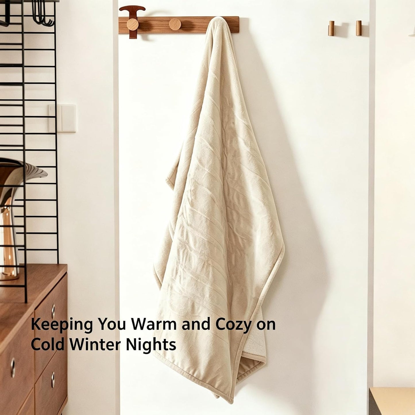 GOTCOZY Heated Throw Blanket, 50''X60'' - Soft Silky Plush Electric Blanket with 4 Heating Levels & 3 Hour Auto Off, ETL Certified, Machine Washable (Grey)