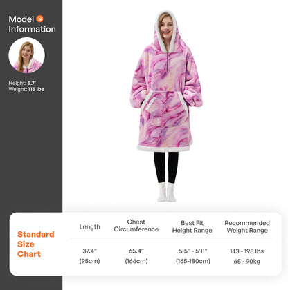 Giggling Getup Wearable Blanket Hoodie for Adults Gifts for Teen Girls Sister Women Sherpa Fleece Printed Hooded Blanket Sweatshirt Warm Cozy with Pocket & Sleeves Beige Cat