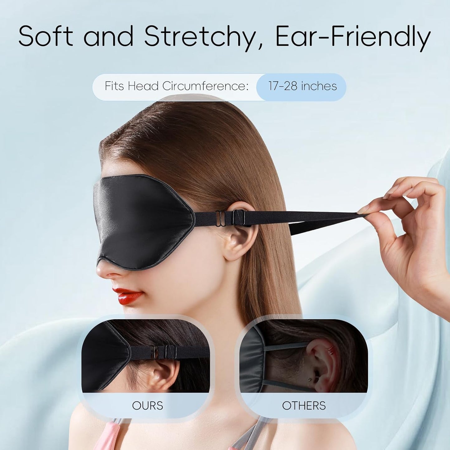 Heated Eye Mask (2-Packs), Moist Warm Compress Microwave with Flaxseed Cassia Seed, Weighted Eye Mask for Sleeping, Dry Eyes, Stye Eye Treatment, Relief Eye Fatigue (Black&Grey)