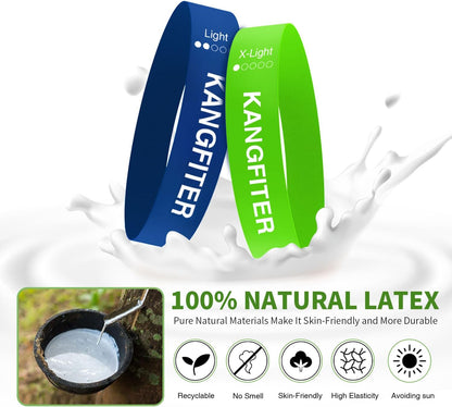 KANGFITER Non-Slip Fabric Resistance Bands for Working Out 3 Levels