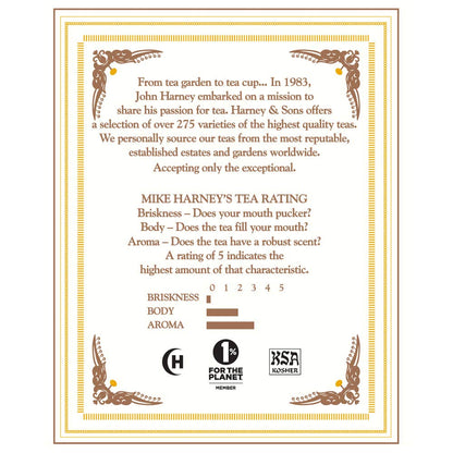 Harney & Sons Chamomile Herbal Tea, 20 Sachets in Tin | Egyptian chamomile flower herbal tea. Naturally caffeine free.