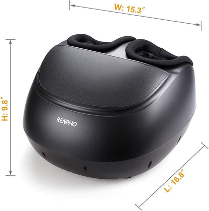 RENPHO Foot Massager Machine with Heat, Shiatsu Foot Massager for Plantar Fasciitis, Kneading & Compression, Birthday Day Gifts for Women Wife Men, Cordless Control, FSA Store HSA Eligible, Size 13