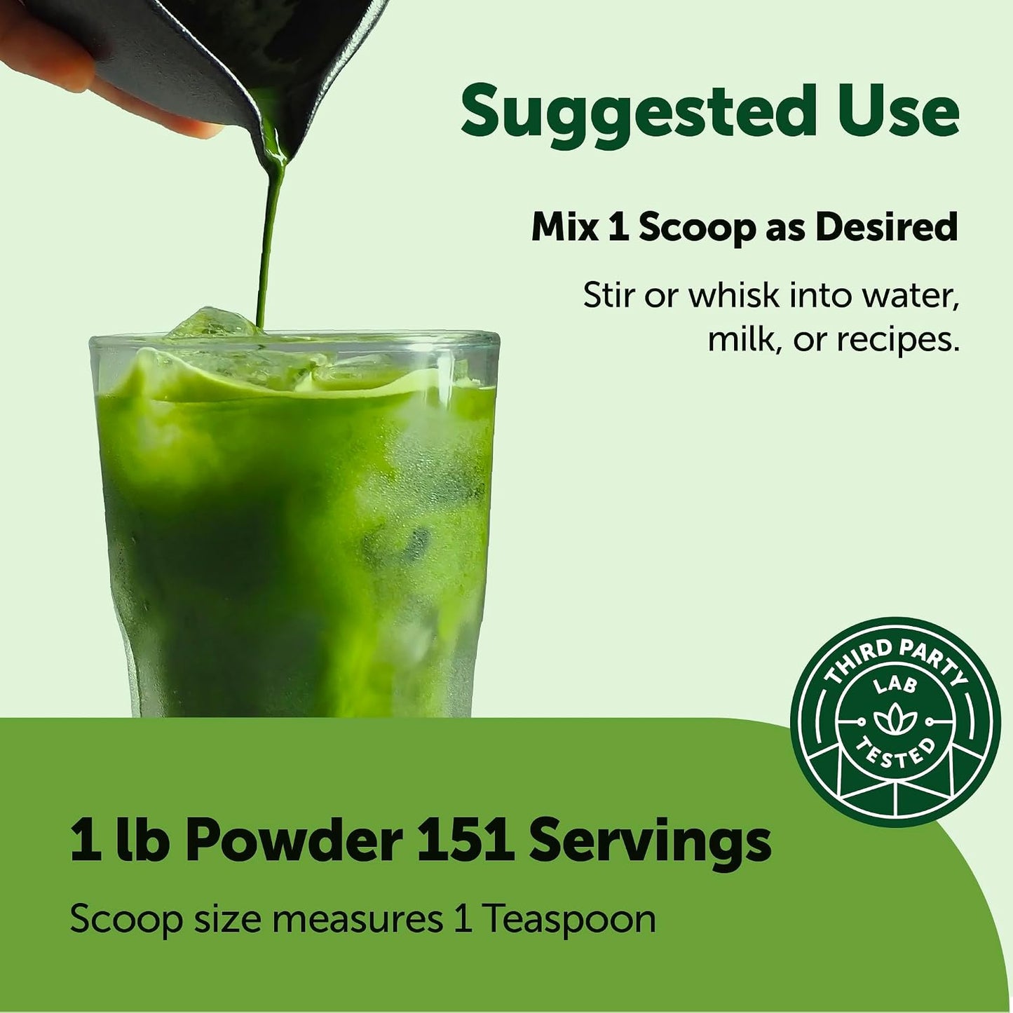 Micro Ingredients Organic Matcha Green Tea Powder, First Harvest, Culinary Grade from Japan, 100% Pure & Unflavored, Great for Tea, Latte, & Smoothies, Non-GMO, No Sugar, Eco-Friendly Packaging, 1 Lb
