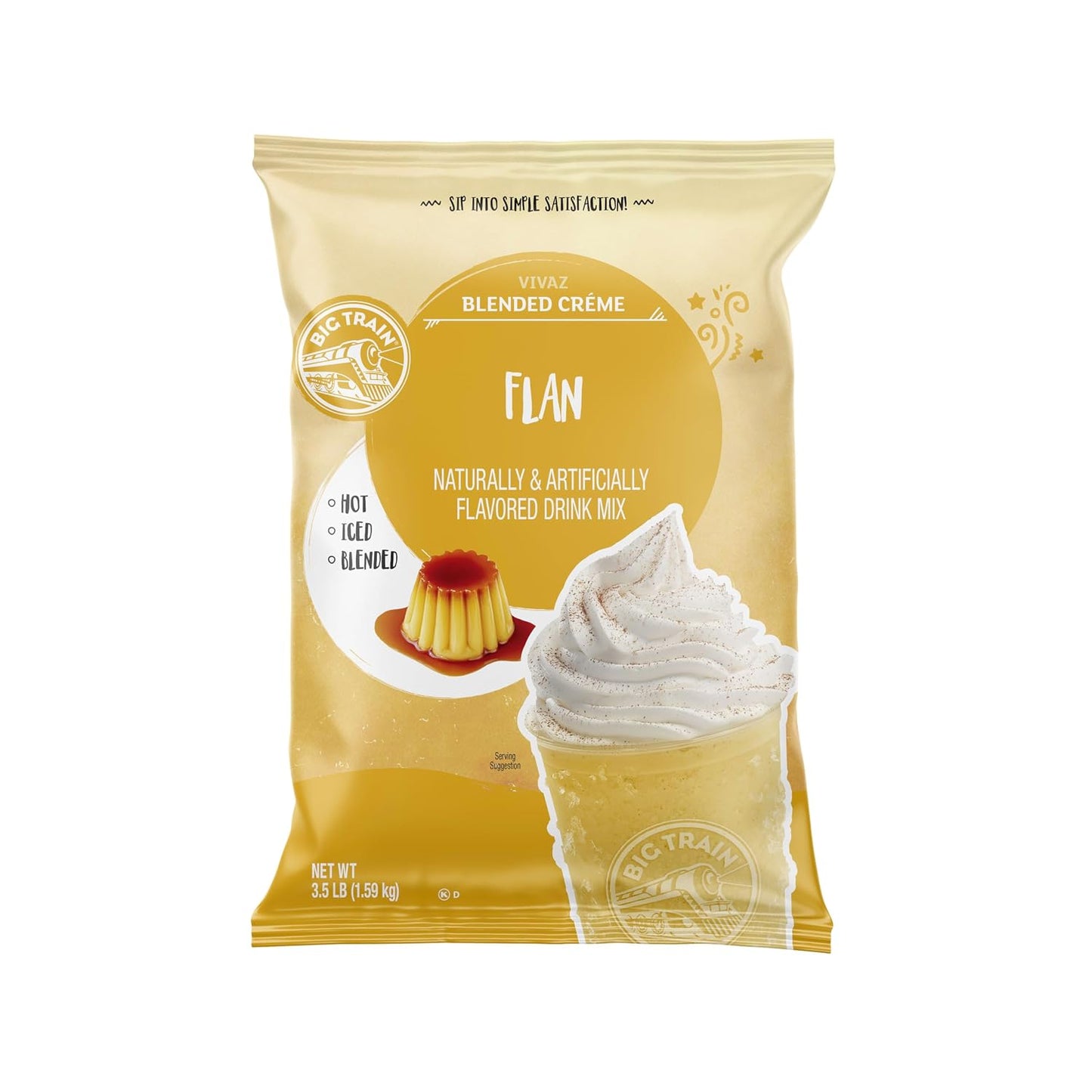 Big Train Vanilla Bean Blended Crème Beverage Mix, 3.5 Pound (Pack of 1) - Colors B