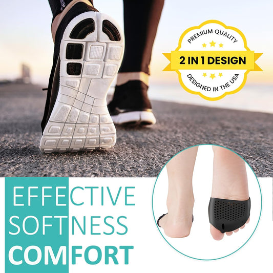 Metatarsal Pads, Toe Separators, Soft Gel Bunion Corrector Cushion, Toe Spacers, Breathable&Reusable, Idea for Mortons Neuroma, Diabetic Feet, Hammer Toe, Blisters, Rapid Pain Relief（Pink）