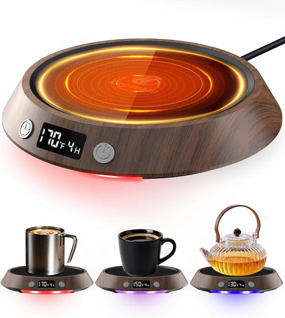Kepwam Mug Warmer for Desk, Coffee Warmer with 3 Temp Settings & 2-9H Timer