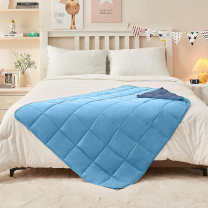 yescool Weighted Lap Pad 2 Pounds Weighted Lap Blanket, Space Plane Small Weighted Blanket, Weighted Throw Blanket Gifts for Travel Indoor Outdoor, 20"x30"