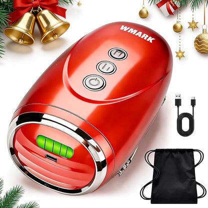 WMARK Barber Massager/Cordless Handheld Massager, Charge Neck/Legs/Hand/Face Massager, 2 Massage Nodes 2600AMH，Golden