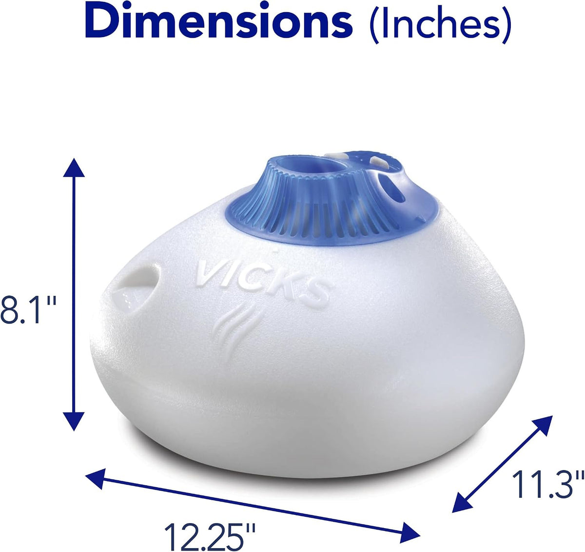 Vicks Warm Steam Vaporizer & Humidifier for Small and Medium Rooms