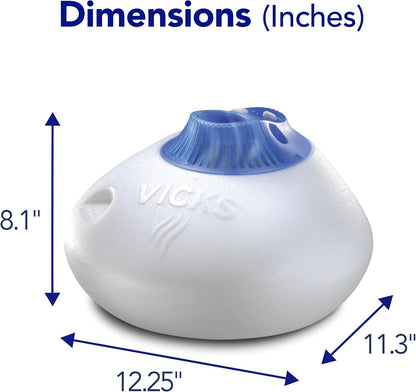 Vicks Warm Steam Vaporizer & Humidifier for Small and Medium Rooms