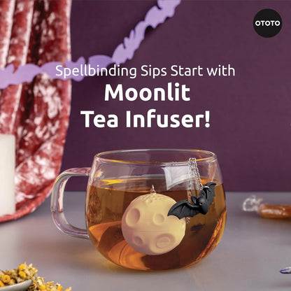 OTOTO Louie Cat Tea Infuser - Cats Loose Leaf Steeper & Diffuser, Tea Strainer Accessories, Cute Gifts for Cat Lovers, White Elephant Gifts, Cute Kitchen Accessories