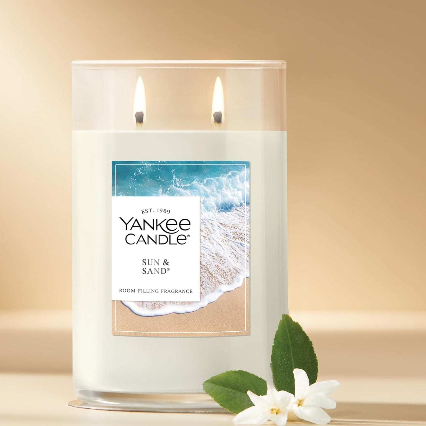 Yankee Candle Sage & Citrus, Scented Candle, 14.5oz 3-Wick Candle Jar with up to 40 Hours Burn Time, Giftable
