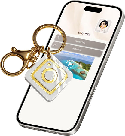 VTAG.ID NFC Digital Business Card Keychain - Tap to Share Contact & Social