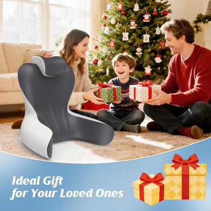 Reading Pillow for Bed, 22”H Back Pillow for Sitting Up,Bed Chair Pillows with Lumbar Rest & Neck Support,Backrest Cushion with Arms for Reclining,Gaming,Resting,Watching TV in Couch or Floor