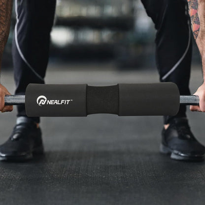 NEALFIT Barbell Pad Squat Pad for Squats—Squat Bar Pad—Great for Weightlifting,Lunges and Hip Thrusts—Foam Sponge Pad—Fit Standard and Olympic Bars Perfectly