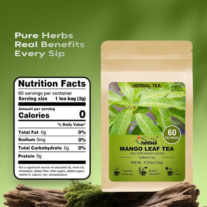 FullChea - Lemon Balm Tea Bags, 100 Count - Pure & Natural Dried Lemon Balm Leaves - Melissa Officinalis - Caffeine-free Herbal Tea for Relaxation - Non-GMO