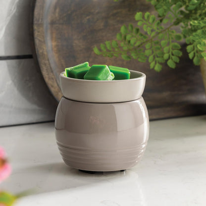 Candle Warmers ETC. Illumination Fragrance Warmer- Light-Up Warmer for Warming Scented Candle Wax Melts and Tarts or to Freshen Room, White Harmony