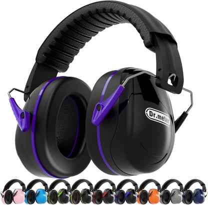 Dr.meter Ear Protection Ear Muffs, Noise Cancelling Headphones for Adults Kids 31dB Earmuffs for Noise Reduction, Hearing Protection for Shooting Gun Range, Mowing, Monster Jam, Sensory, Fireworks