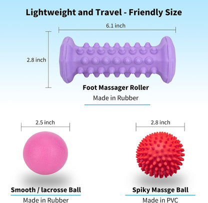 Foot Massager Roller Set for Plantar Fasciitis, Arch and Heel Pain Relief