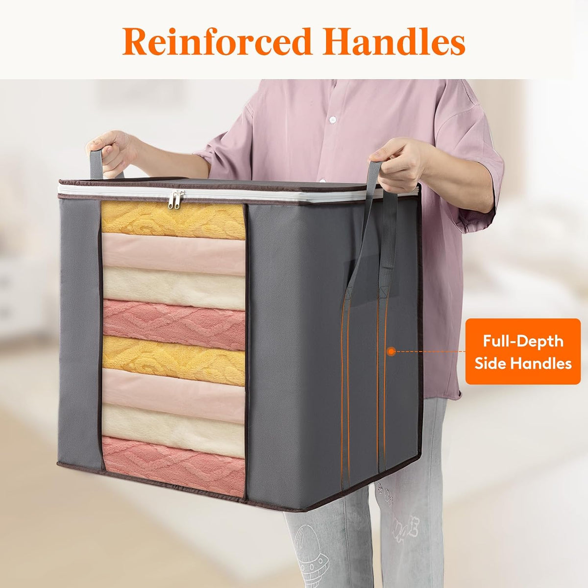 Lifewit 120L Extra Large Clothes Storage, Blanket Storage Bags