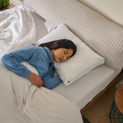 Casper Sleep Original Pillow, Standard Size – Medium Soft Feel, Down-Alternative Fill, Supports Side, Back & Stomach Sleepers, Neck Pain Relief, Machine Washable