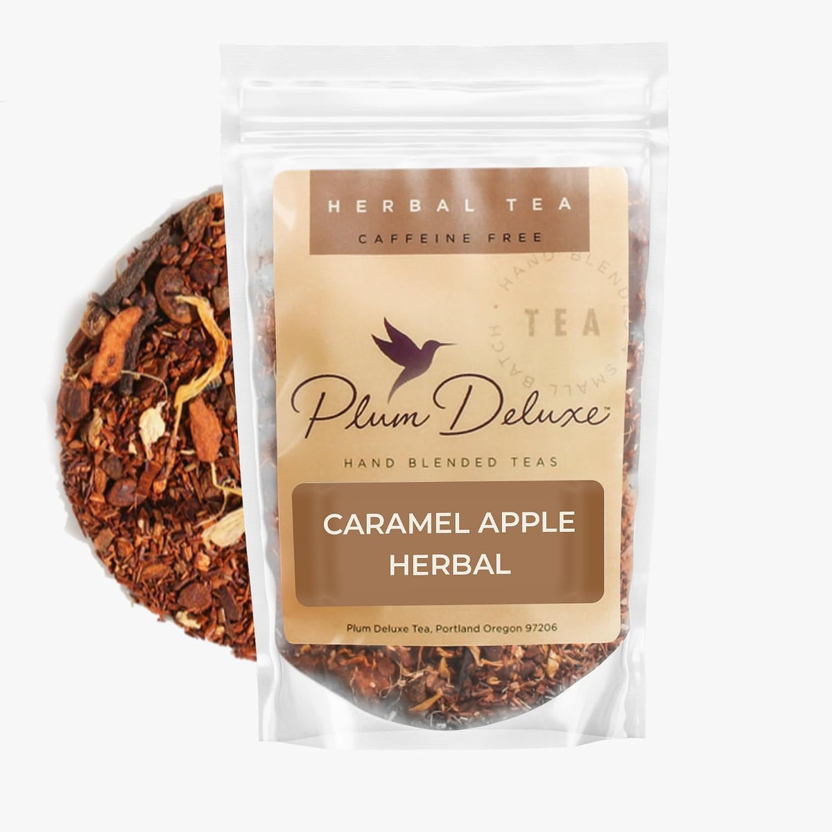 Loose Leaf Tea Sampler – 5 Caffeinated Blends Including Creme Brulee Earl Grey, Peach Oolong, Citrus Mint, Pecan and Floral Black – 75 to 100 Cups – Handcrafted in USA – Plum Deluxe