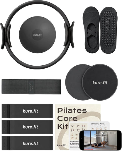 Pilates Kit for Women – Home Pilates Equipment Set with Ring, Ball & Resistance Bands | Pilates Starter Kit with Accessories in Gift Box