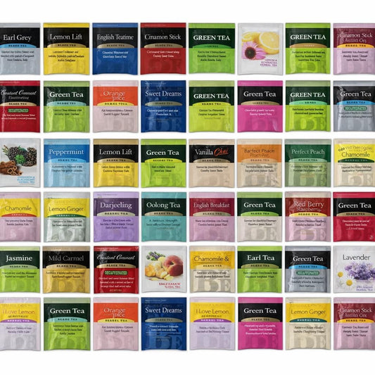 Generic Perfect Tea 48 Variety Pack Sampler Assorted Tea Bags | Black, Green, Decaf & Herbal Teas | Tea Gift Set, Office Breakroom (24)