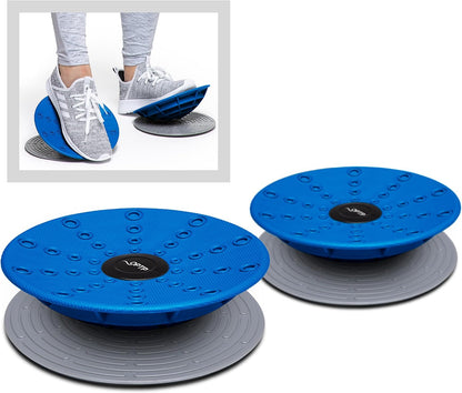 OPTP Dynamic Duo Balance & Stability Trainers (Pair) – Balance Trainer Set for Core Strength, Foot and Ankle Strengthening Equipment, Injury Recovery, Physical Therapy and Rehab Exercise - Includes Slip-Resistant Base