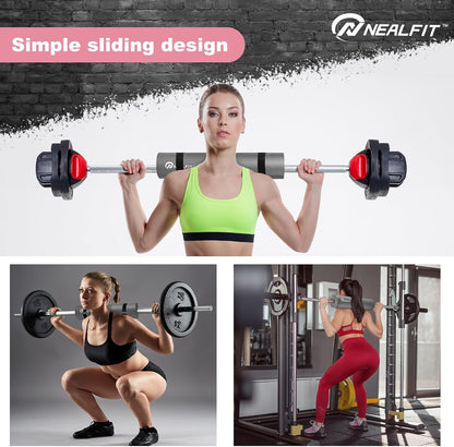 NEALFIT Barbell Pad Squat Pad for Squats—Squat Bar Pad—Great for Weightlifting,Lunges and Hip Thrusts—Foam Sponge Pad—Fit Standard and Olympic Bars Perfectly