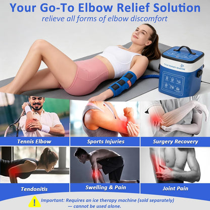 Cold Therapy Machine for Foot Ankle Surgery, Ice Therapy Machine with Pressure Regulator, Timer & Temperature Display, Cryotherapy Unit with Foot Ankle Ice Pack Wrap for Post-Surgery Recovery