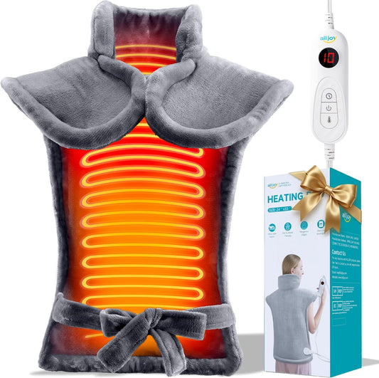 ALLJOY Heating Pad for Neck and Shoulders and Back Pain Relief