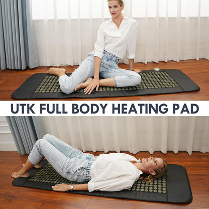 UTK Far Infrared Heating Pad for Back Pain, Small 19x15 in, 60 Pure Jade