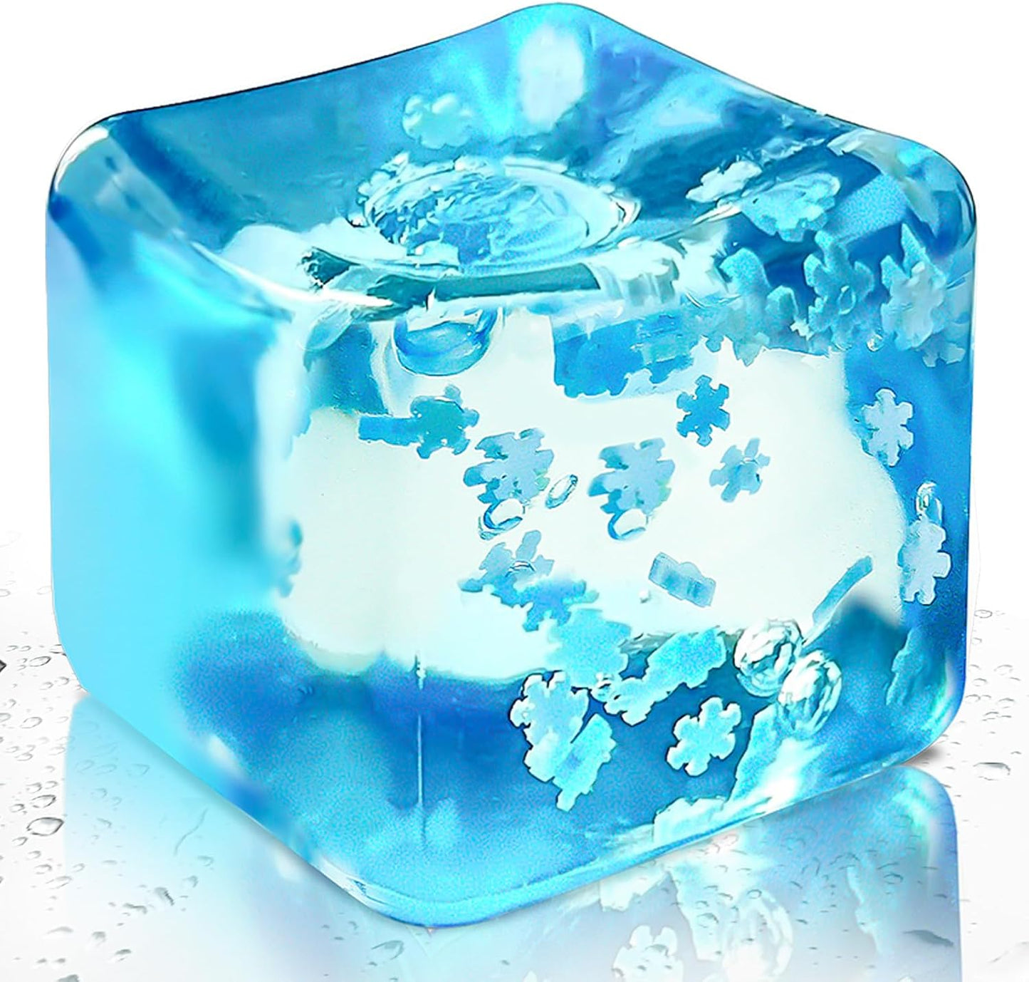 2Pcs Stress Balls for Adults, Stress Cube Fidget Toys, Enhanced Grip Strength Squeeze Toys, Valentines, Easter, Party Favors, Square Shape Stress Cube Stress Relief Toys for Adult