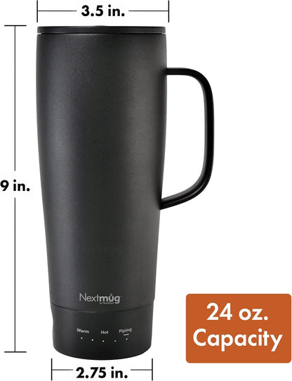 Nextmug Go - Temperature-Controlled, Self-Heating Travel Mug