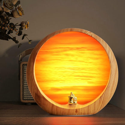 mamre Romantic Dimmable Sunset Lamp Home Decor Sunset Table Lamp Gift for Living Room Bedroom