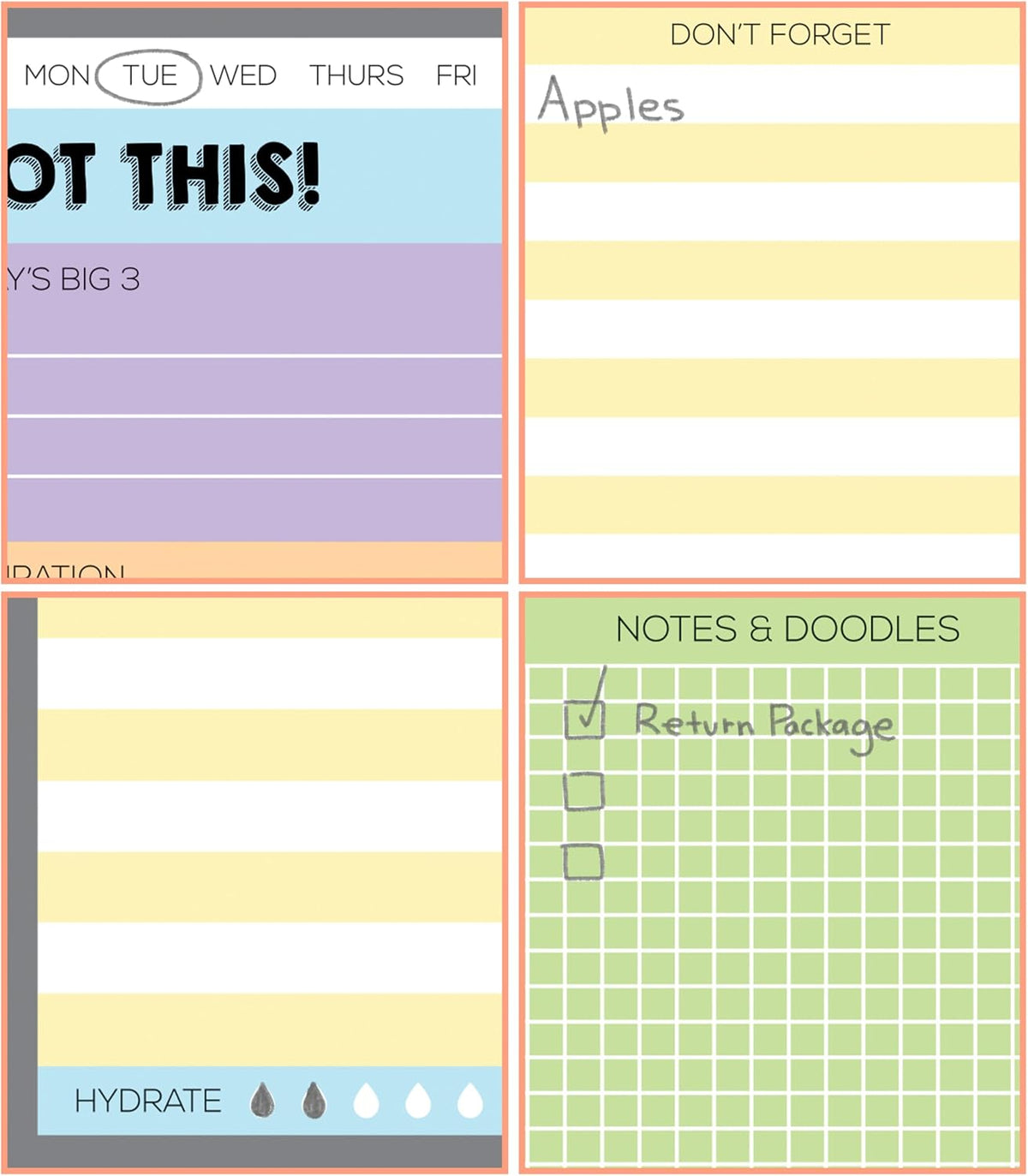 Carson Dellosa Aim High To Do List Notepad―5.75" x 6.25" Paper Stationery, Daily Checklist, Goals, Reminders, Notes, Motivational Organizer (50 sheets)