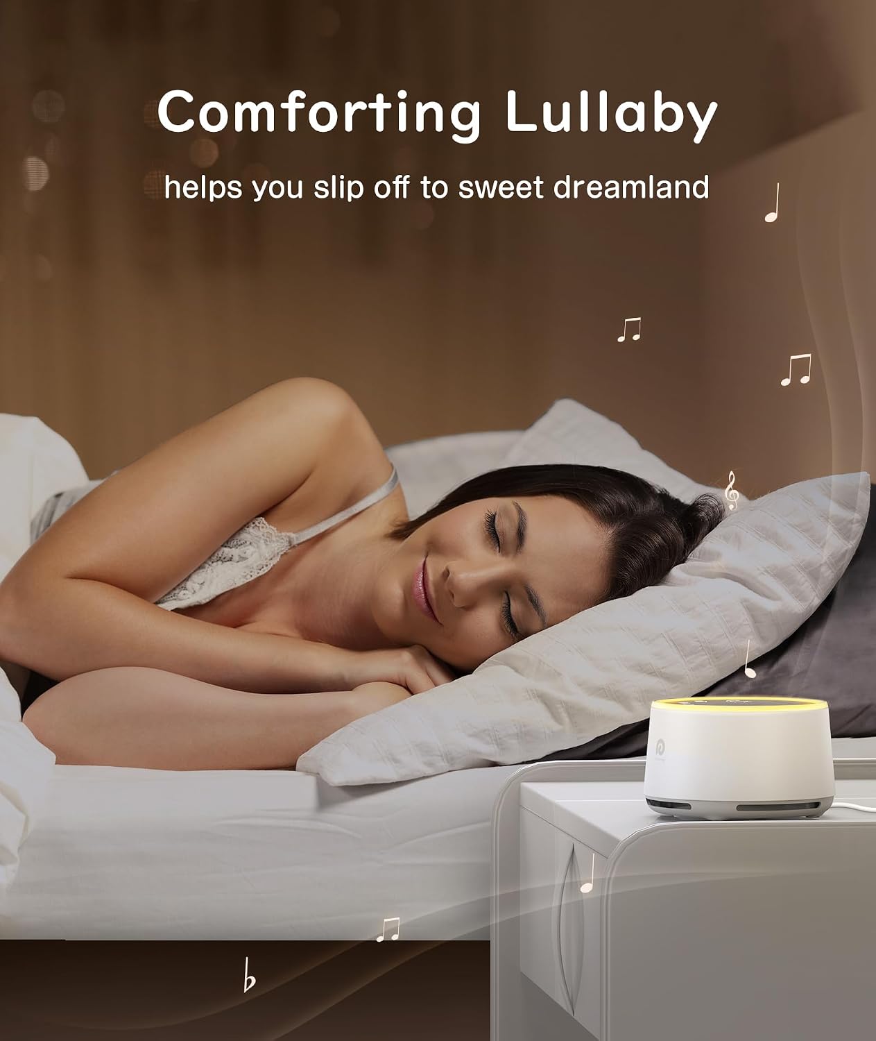Dreamegg White Noise Machine for Adults - 10W Powerful Sound Machine with 29 Soothing Sounds, Noise Masking for Snoring, Traffic & Office Privacy, Ideal for Home, Travel & Deep Sleep