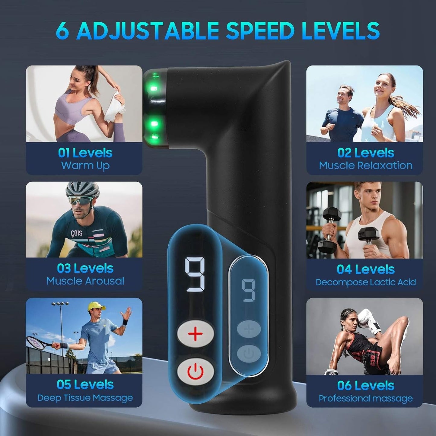 Massage Gun – Mini Massage Gun for Portable Deep Tissue Massage – Quiet Massage Guns for Muscle Relaxation,
