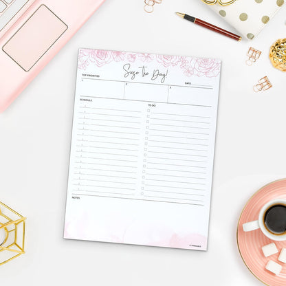 Daily Planner Notepad - 8.5x11 To Do List Organizer
