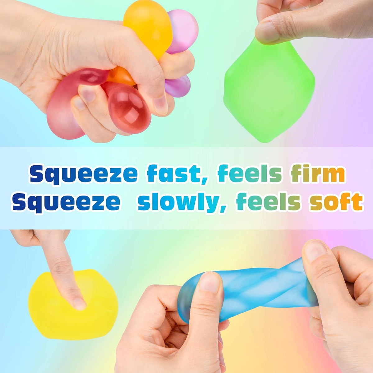 VISCOO 16 Pack Octopus Stress Balls for Kids, Slow Rising Squishy Toys
