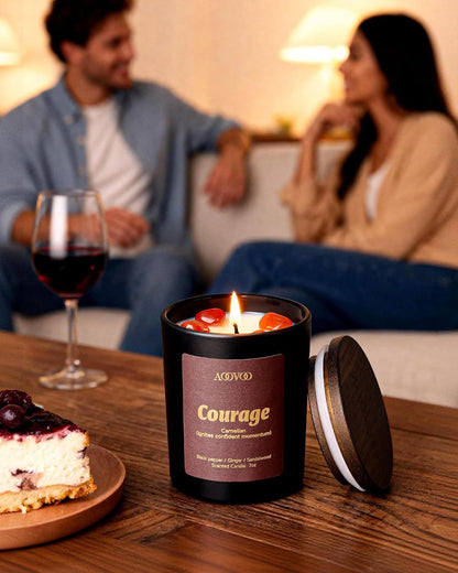 AOOVOO Scented Candles for Men - 4 Pack Candles for Home Scented, 36oz Soy Wax, 200 Hour Burn Time, Men Candle Set, Sandalwood Oud/Mahogany Teakwood/Smoke Vanilla/Jasmine Candle Set A