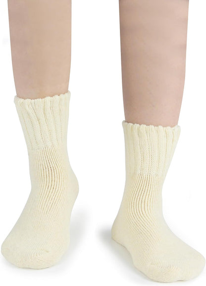 BenSorts Women's Winter Boots Socks Thick Warm Cozy Crew Socks Solid Color Gifts